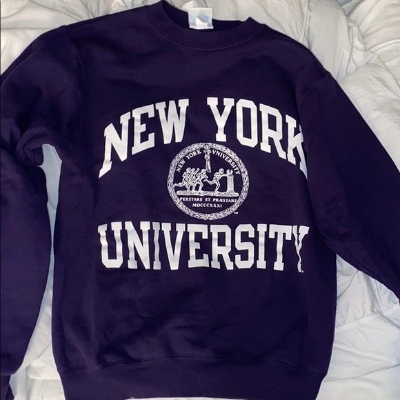 nyu crew neck